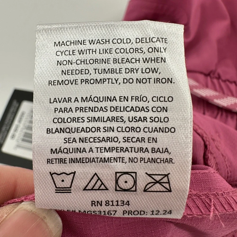 Swiss Alps Dalia Casual Shorts Pink Ripstop Stretch Girls 14/16 MGS3167 NWT